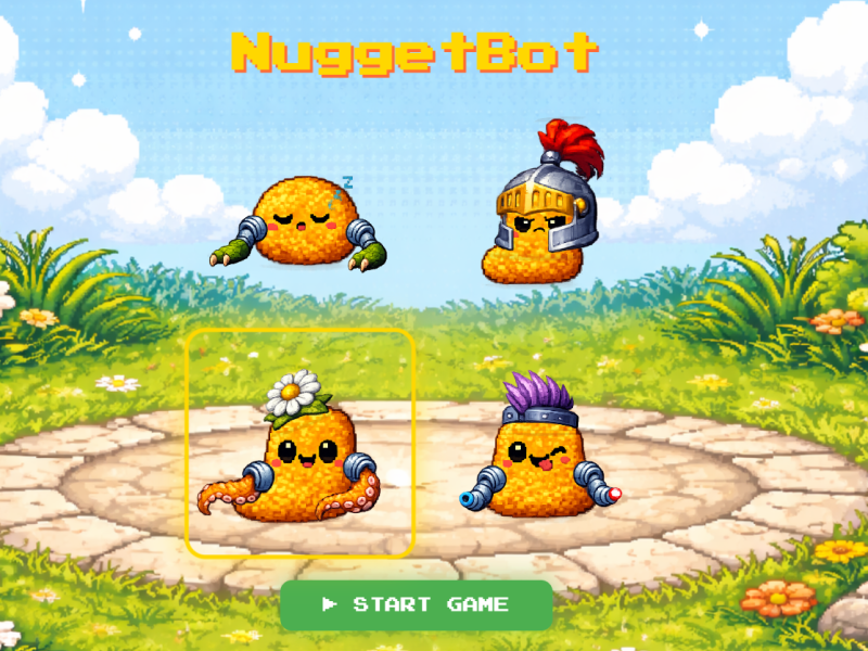 Just a little Robot Chicken Nugget shooting bad guys out of the&nbsp;sky